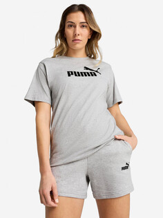 Футболка женская PUMA Ess No. 1 Logo Relaxed, Серый