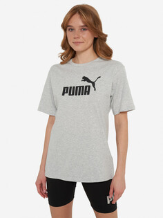 Футболка женская PUMA Ess No. 1 Logo Relaxed, Серый