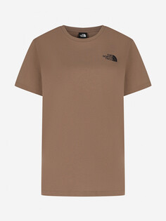 Футболка женская The North Face Box Nse Relaxed, Коричневый