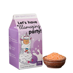 Соль для ванны BEAUTY FOX Соль в коробке молоко Lets have a Llamazing party 500