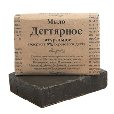 Мыло твердое ELIBEST Дегтярное мыло 100% натуральное, для проблемной кожи 100.0