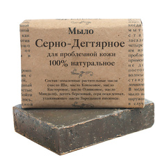 Мыло твердое ELIBEST Мыло натуральное для проблемной кожи Серно-Дегтярное 110.0