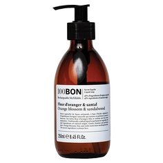 Парфюмированное мыло жидкое 100BON Жидкое мыло Fleur DOranger & Santal Liquid savon