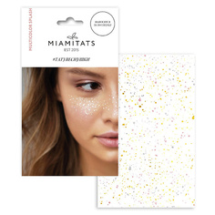 Наклейки для лица MIAMITATS Переводные тату-веснушки Multicolor Splash (для двух нанесений)