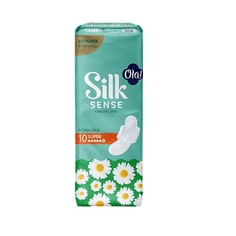 Прокладки гигиенические OLA! Silk Sense Прокладки женские гигиенические впитывающие, для обильных выделений, аромат Ромашка 10.0