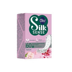 Прокладки ежедневные OLA! Silk Sense Light Ежедневные женские ультратонкие прокладки мультиформ, аромат Белый пион 60.0