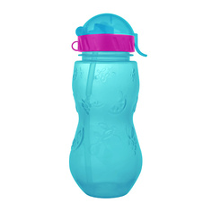 Бутылка WOWBOTTLES Бутылочка для напитков с трубочкой "Сочные фрукты" 400 мл