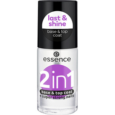 Лак для ногтей ESSENCE Базовое и топовое покрытие 2 in 1 Base & Top Coat