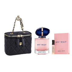Набор парфюмерии GIORGIO ARMANI Подарочный набор My Way+Косметичка+Миниатюра