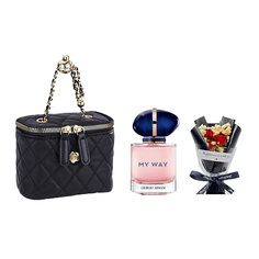 Набор парфюмерии GIORGIO ARMANI Подарочный набор My Way+Cумочка+Букет