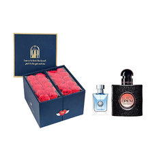 Набор парфюмерии YVES SAINT LAURENT Парфюмерный набор Black Opium + Versace pour homme