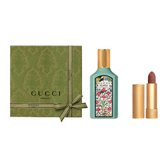 Набор парфюмерии GUCCI Парфюмерная вода Flora Gorgeous Jasmine + Матовая губная помада
