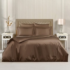 Комплект постельного белья ARYA HOME COLLECTION Постельное белье Vip из Однотонного Сатина 1.5 Спальное 160x220
