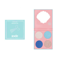 SODA EYESHADOW PALETTE #letsbemermaids Тени для век MERMAID EYES So.Da