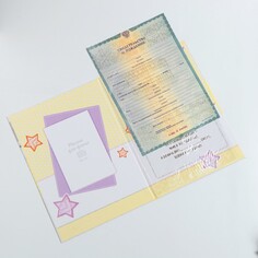 Папка для свидетельства о рождении