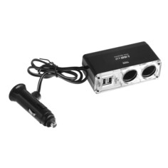 Разветвитель прикуривателя torso, 2 гнезда, 2 usb, 12/24 в, провод 65 см