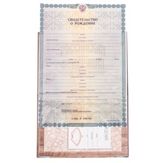 Папка для свидетельства о рождении