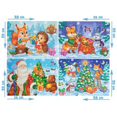 Пазлы набор 4 в 1 Puzzle Time