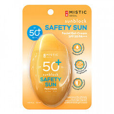 СОЛНЦЕЗАЩИТНЫЙ КРЕМ-ГЕЛЬ ДЛЯ ЛИЦА С УФ-ФИЛЬТРОМ SPF 50 PA+++ БЕЗОПАСНОЕ СОЛНЦЕ 50 мл Mistic