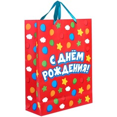 Пакет подарочный Синий трактор