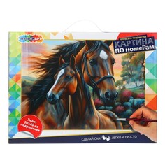 Набор для росписи холстов по контуру, по номерам МУЛЬТИ АРТ CANV30X40-118482 Multi Art