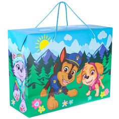 Пакет подарочный-коробка, 40 х 30 х 15 см, упаковка, щенячий патруль PAW Patrol
