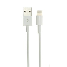 Кабель luazon, lightning - usb, 1 а, 0.9 м, белый