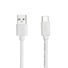 Кабель luazon, type-c - usb, 1 а, 2 м, белый