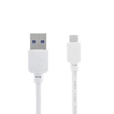 Кабель luazon, microusb - usb, 1 а, 1.5 м, утолщенный, белый
