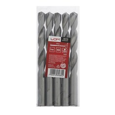 Сверло по металлу лом, hss, цилиндрический хвостовик, 12.5×150 мм, 5 шт. Lom