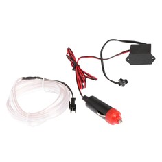 Неоновая нить cartage для подсветки салона, адаптер питания 12 в, 2 м, белый