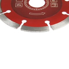 Диск алмазный отрезной лом, сегментный, сухой рез, 115×22 мм Lom