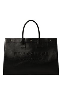 Кожаная сумка-шопер Rive Gauche large Saint Laurent
