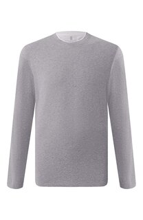 Хлопковый лонгслив Brunello Cucinelli