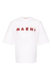 Хлопковая футболка Marni