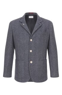 Куртка из шерсти и шелка Brunello Cucinelli