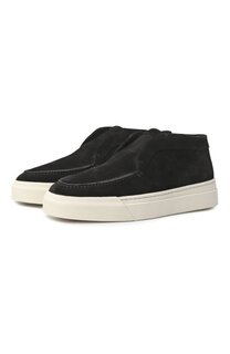 Замшевые кеды Santoni
