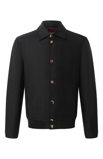 Бомбер изо льна и шерсти Brunello Cucinelli