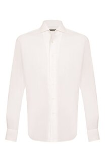 Сорочка из хлопка и льна Corneliani