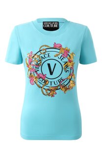 Хлопковая футболка Versace Jeans Couture