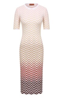 Платье из хлопка и вискозы Missoni