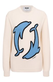 Хлопковый пуловер MSGM