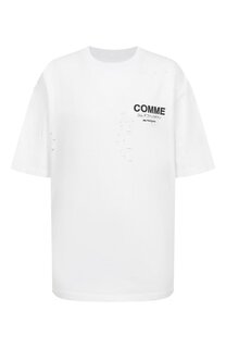 Хлопковая футболка Comme des Fuckdown