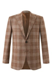 Пиджак из шерсти и шелка Corneliani