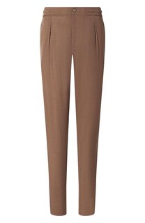 Брюки из шерсти и шелка Marco Pescarolo