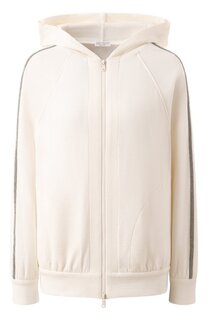 Толстовка из хлопка и шелка Brunello Cucinelli
