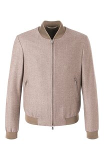 Бомбер из шелка и шерсти Corneliani