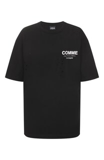 Хлопковая футболка Comme des Fuckdown