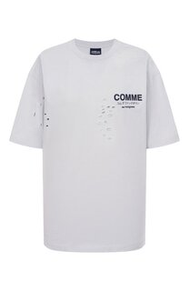 Хлопковая футболка Comme des Fuckdown