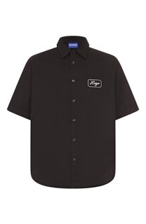 Хлопковая рубашка HUGO Blue